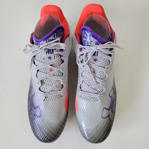 Under Armour Blur Smoke MC Soccer Cleats Women’s 9.5 Gray Red Purple New - Picture 4 of 6